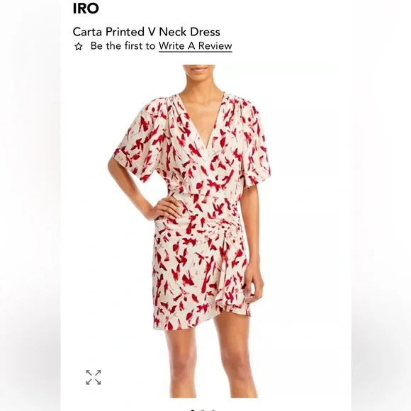 IRO Carta silk Mini Dress NWT - Picture 2 of 16